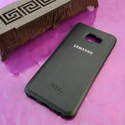 قاب گوشی موبایل SAMSUNG Galaxy C5 Pro برند NOBEL مدل پشت چرم طرح دور دوخت رنگ مشکی