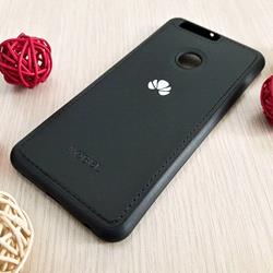 قاب گوشی موبایل Huawei Honor 8 مدل پشت چرم طرح دور دوخت رنگ مشکی