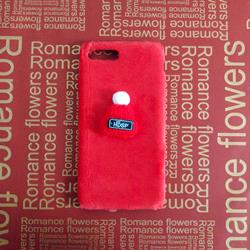 قاب گوشی موبایل iPhone 7 Plus مدل زمستانی کلاهدار رنگ قرمز