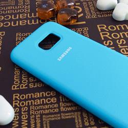 قاب گوشی موبایل SAMSUNG Galaxy S7 Edge سیلیکونی Silicone Case رنگ آبی آسمانی