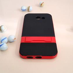 قاب گوشی موبایل SAMSUNG A5 2017 / A520 مدل هولدر استندی رنگ مشکی قرمز