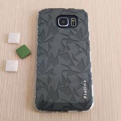 قاب گوشی موبایل SAMSUNG Galaxy S6 برند PLATINA طرح هندسی رنگ زغال سنگی