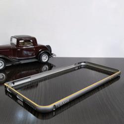 بامپر محافظ گوشی iPhone 6 Plus برند USAMS رنگ خاکستری طلایی